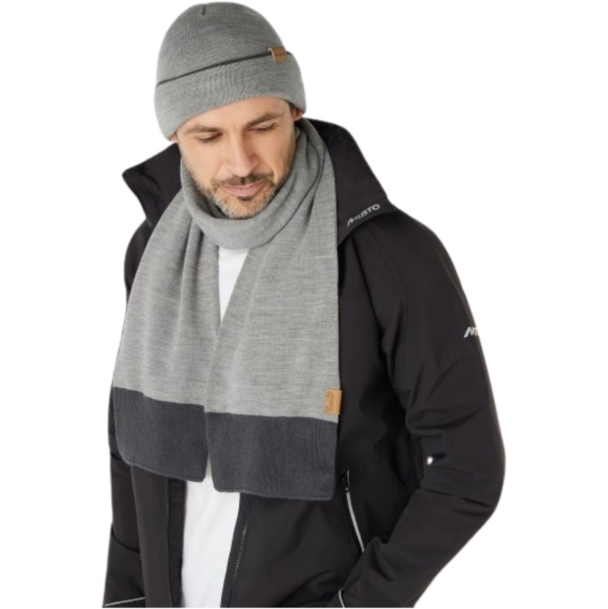 2025 Musto Ensemble Bonnet Et écharpe 86123 - Grey Melange